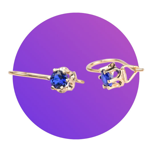 Kids Earrings Blue Night