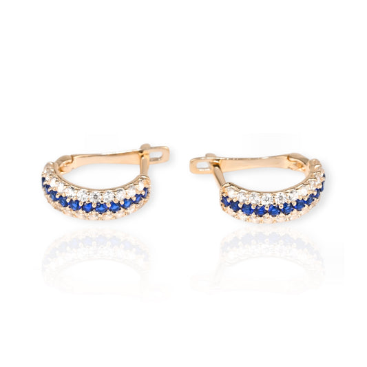 Kids Earrings Blue stones