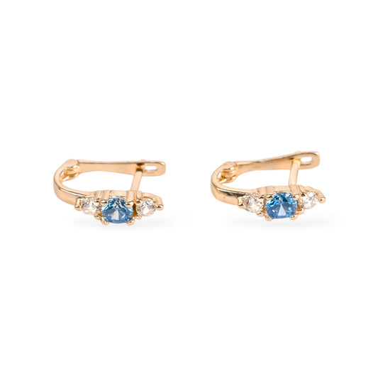 Kids Earrings with Blue stones