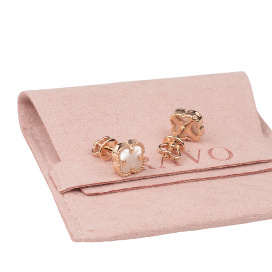 Crew in lock Earrings clover Mother of Pearl