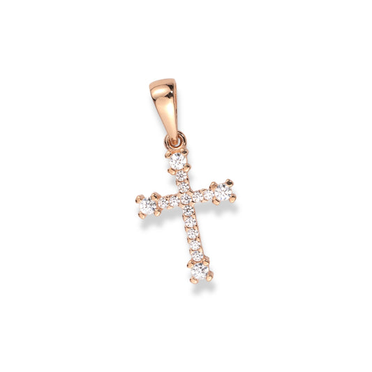 Pendant Cross with Zirconia stones