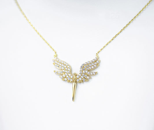 Necklace Angel [Rose/Yellow Gold]